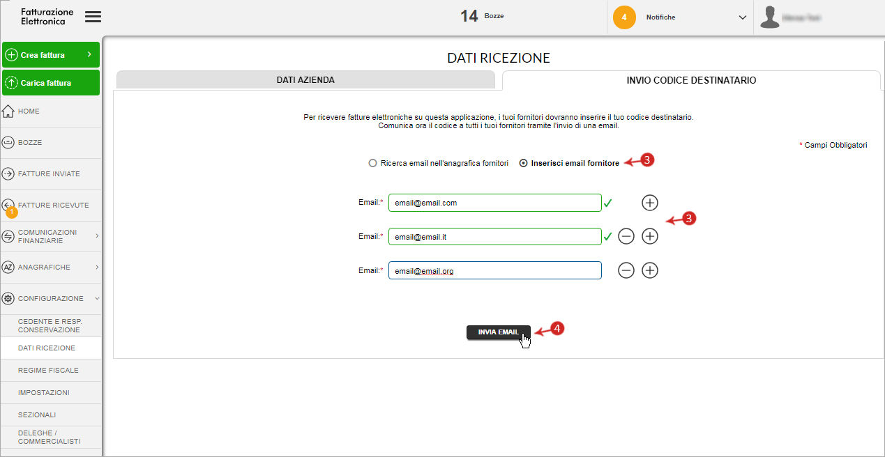 Fattura Elettronica Come Inserire Il Codice Destinatario Datalog