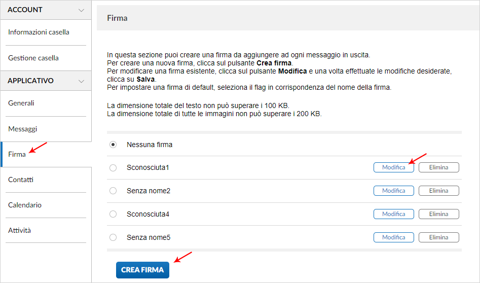 webmail pec smart creare e modificare una firma guide pec it