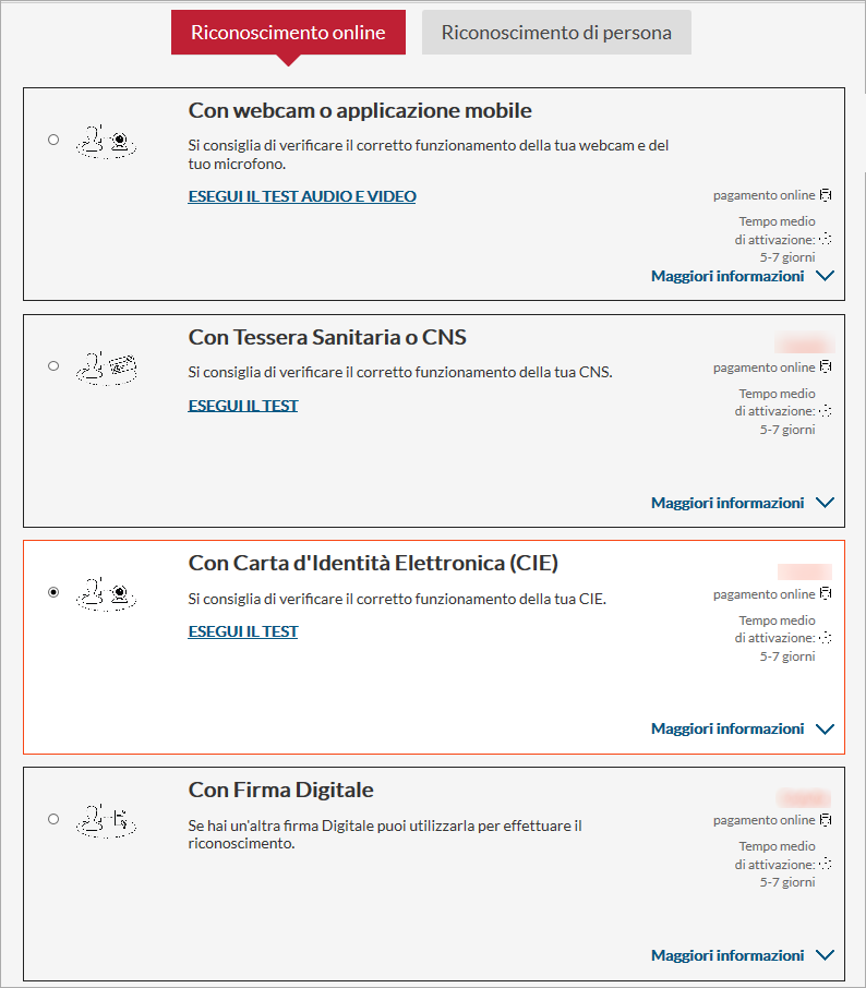 Riconoscimento Con Cie Carta Didentità Elettronica Kit