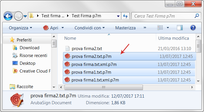 file formato p7m
