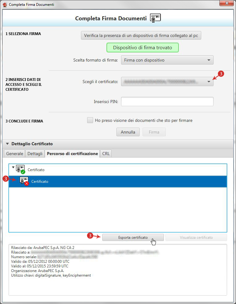 migrazione pec da aruba a infocert