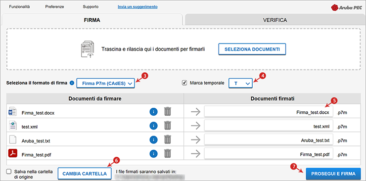 Aruba Sign Windows Firmare Uno O Pi File In Formato p7m Guide Pec it