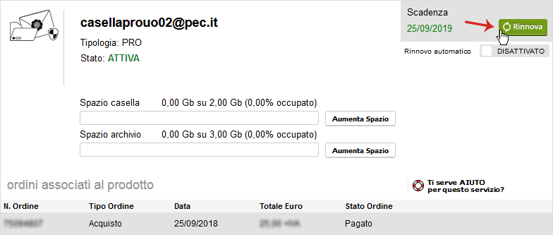 Eseguire Il Rinnovo Standard Di Una Casella Pec Guide Pec It